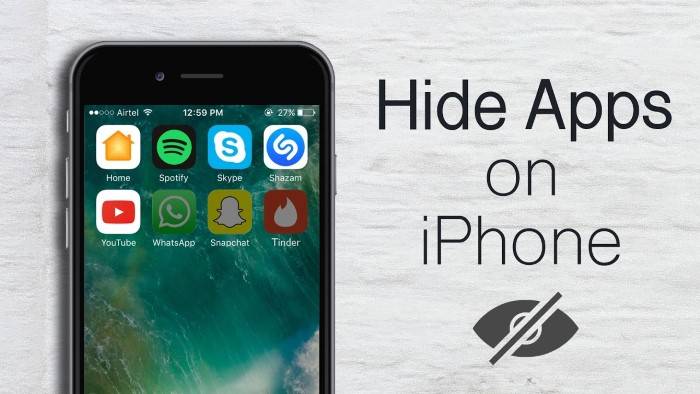 hide apps on iphone 1